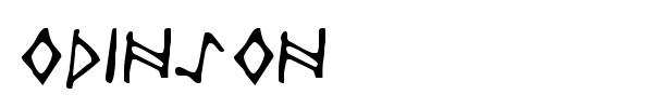 Odinson font preview